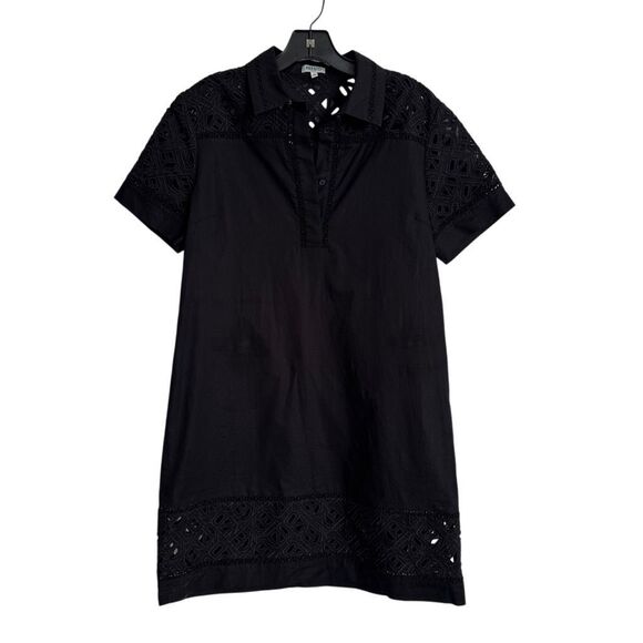 Kenzo Black Mini Dress with Lace Details - Picture 2 of 4